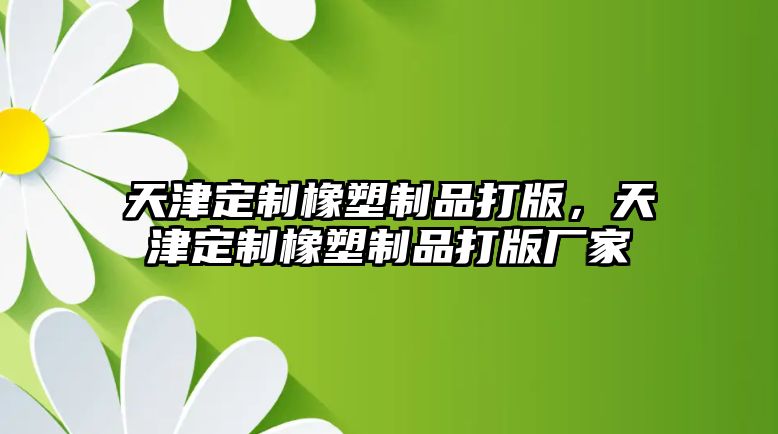 天津定制橡塑制品打版，天津定制橡塑制品打版廠家