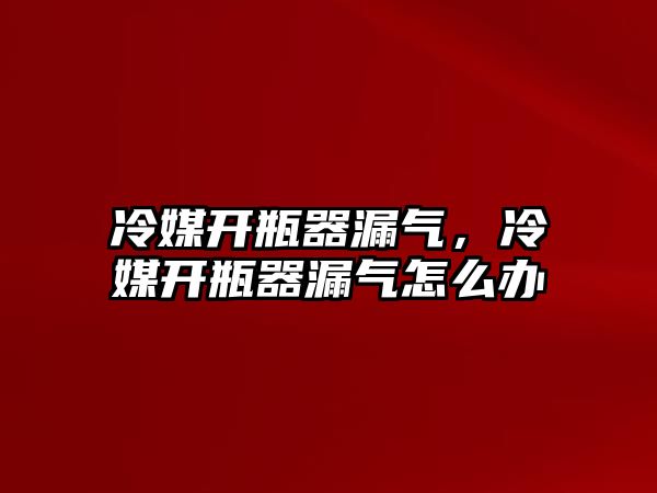 冷媒開瓶器漏氣，冷媒開瓶器漏氣怎么辦